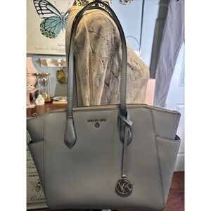 Michael Kors Marilyn Medium Tote Bag Women Saffiano Leather Handbag‎ Purse Blue